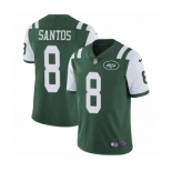 Men's Nike New York Jets #8 Cairo Santos Green Team Color Vapor Untouchable Limited Player NFL Jersey