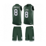 Men's Nike New York Jets #8 Cairo Santos Limited Green Tank Top Suit NFL Jersey