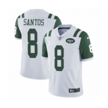 Men's Nike New York Jets #8 Cairo Santos White Vapor Untouchable Limited Player NFL Jersey