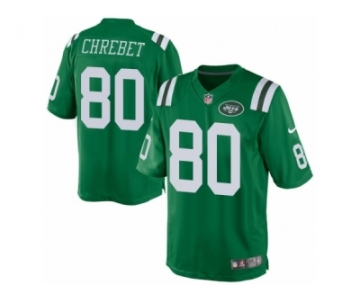 Men's Nike New York Jets #80 Wayne Chrebet Limited Green Rush NFL Jersey