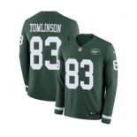 Men's Nike New York Jets #83 Eric Tomlinson Limited Green Therma Long Sleeve NFL Jersey