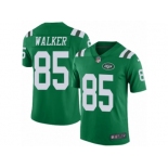 Men's Nike New York Jets #85 Wesley Walker Limited Green Rush NFL Jersey