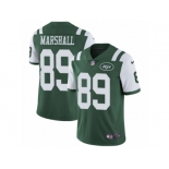 Men's Nike New York Jets #89 Jalin Marshall Vapor Untouchable Limited Green Team Color NFL Jersey