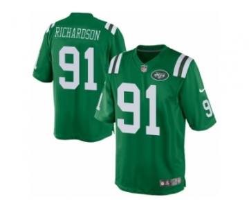 Men's Nike New York Jets #91 Sheldon Richardson Limited Green Rush NFL Jersey