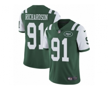 Men's Nike New York Jets #91 Sheldon Richardson Vapor Untouchable Limited Green Team Color NFL Jersey