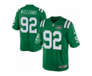 Men's Nike New York Jets #92 Leonard Williams Limited Green Rush NFL Jersey