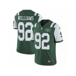 Men's Nike New York Jets #92 Leonard Williams Vapor Untouchable Limited Green Team Color NFL Jersey