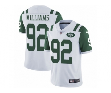 Men's Nike New York Jets #92 Leonard Williams Vapor Untouchable Limited White NFL Jersey