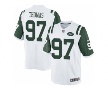 Men's Nike New York Jets #97 Lawrence Thomas Limited White NFL Jersey