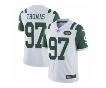 Men's Nike New York Jets #97 Lawrence Thomas Vapor Untouchable Limited White NFL Jersey