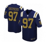 Men's Nike New York Jets #97 Nathan Shepherd Game Navy Blue Alternate NFL Jersey