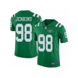 Men's Nike New York Jets #98 Jarvis Jenkins Limited Green Rush NFL Jersey