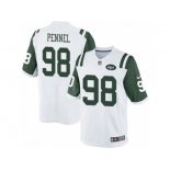 Men's Nike New York Jets #98 Mike Pennel Limited White NFL Jersey