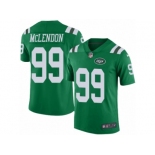 Men's Nike New York Jets #99 Steve McLendon Limited Green Rush NFL Jersey