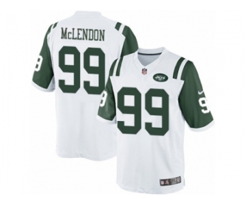 Men's Nike New York Jets #99 Steve McLendon Limited White NFL Jersey