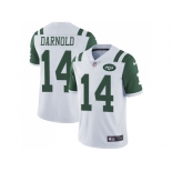 Nike New York Jets #14 Sam Darnold White Men Stitched NFL Vapor Untouchable Limited Jersey