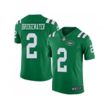 Nike New York Jets #2 Teddy Bridgewater Green Men Stitched NFL Limited Rush Jers