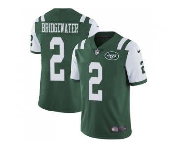 Nike New York Jets #2 Teddy Bridgewater Green Team Color Men Stitched NFL Vapor Untouchable Limited Jersey