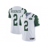 Nike New York Jets #2 Teddy Bridgewater White Men Stitched NFL Vapor Untouchable Limited Jersey