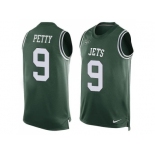 Nike New York Jets #9 Bryce Petty Green Team Color Men's Stitched NFL Limited Tank Top Jersey