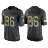 Nike New York Jets #96 Muhammad Wilkerson Men's Stitched Black NFL Salute to Service Limited Jerseys