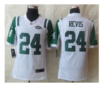 nike jerseys new york jets #24 darrelle revis white[nike limited]