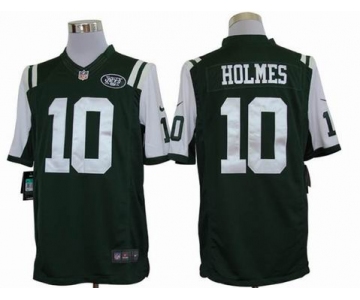 nike nfl jerseys new york jets #10 holmes green[nike limited]