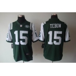 nike nfl jerseys new york jets #15 tebow green[nike limited]