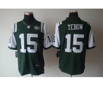 nike nfl jerseys new york jets #15 tebow green[nike limited]