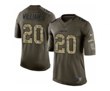 nike nfl jerseys new york jets #20 marcus williams army green[nike Limited Salute To Service][williams]