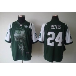 nike nfl jerseys new york jets #24 revis green[helmet tri-blend limited]