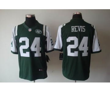 nike nfl jerseys new york jets #24 revis green[nike limited]