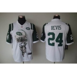 nike nfl jerseys new york jets #24 revis white[helmet tri-blend limited]