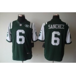 nike nfl jerseys new york jets #6 sanchez green[nike limited]