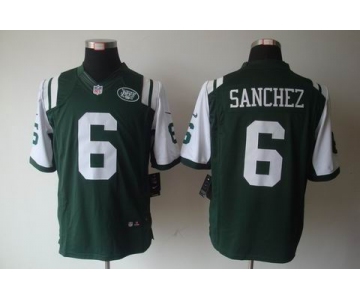 nike nfl jerseys new york jets #6 sanchez green[nike limited]