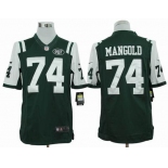 nike nfl jerseys new york jets #74 nick mangold green[nike limited]