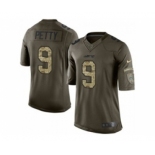 nike nfl jerseys new york jets #9 bryce petty army green[nike Limited Salute To Service]