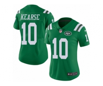 Women Nike New York Jets #10 Jermaine Kearse Limited Green Rush Vapor Untouchable NFL Jersey