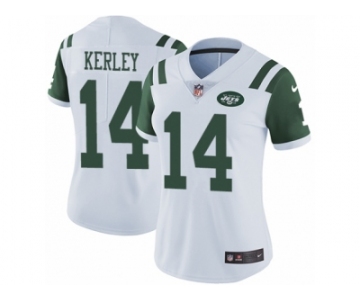 Women Nike New York Jets #14 Jeremy Kerley White Vapor Untouchable Limited Player NFL Jersey