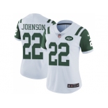 Women Nike New York Jets #22 Trumaine Johnson White Stitched NFL Vapor Untouchable Limited Jersey