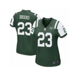 Women Nike New York Jets #23 Terrence Brooks Game Green Team Color NFL Jersey