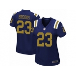 Women Nike New York Jets #23 Terrence Brooks Game Navy Blue Alternate NFL Jersey