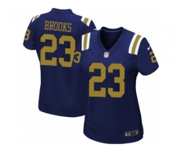 Women Nike New York Jets #23 Terrence Brooks Game Navy Blue Alternate NFL Jersey