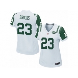 Women Nike New York Jets #23 Terrence Brooks Game White NFL Jersey