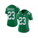 Women Nike New York Jets #23 Terrence Brooks Limited Green Rush Vapor Untouchable NFL Jersey