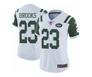 Women Nike New York Jets #23 Terrence Brooks White Vapor Untouchable Limited Player NFL Jersey