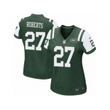 Women Nike New York Jets #27 Darryl Roberts Game Green Team Color NFL Jers