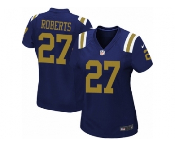 Women Nike New York Jets #27 Darryl Roberts Game Navy Blue Alternate NFL Jersey