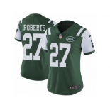 Women Nike New York Jets #27 Darryl Roberts Green Team Color Vapor Untouchable Limited Player NFL Jersey