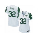 Women Nike New York Jets #32 Juston Burris Game White NFL Jersey